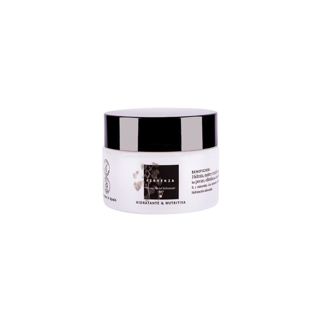 crema facial hidratante - cosmética natural certificada vegana sostible