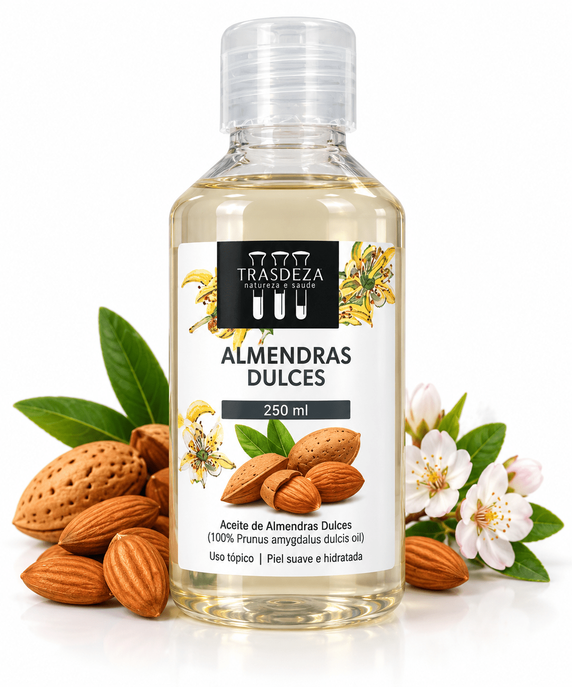 Aceite de Almendras Dulces 100% Puro 250 ml | Trasdeza