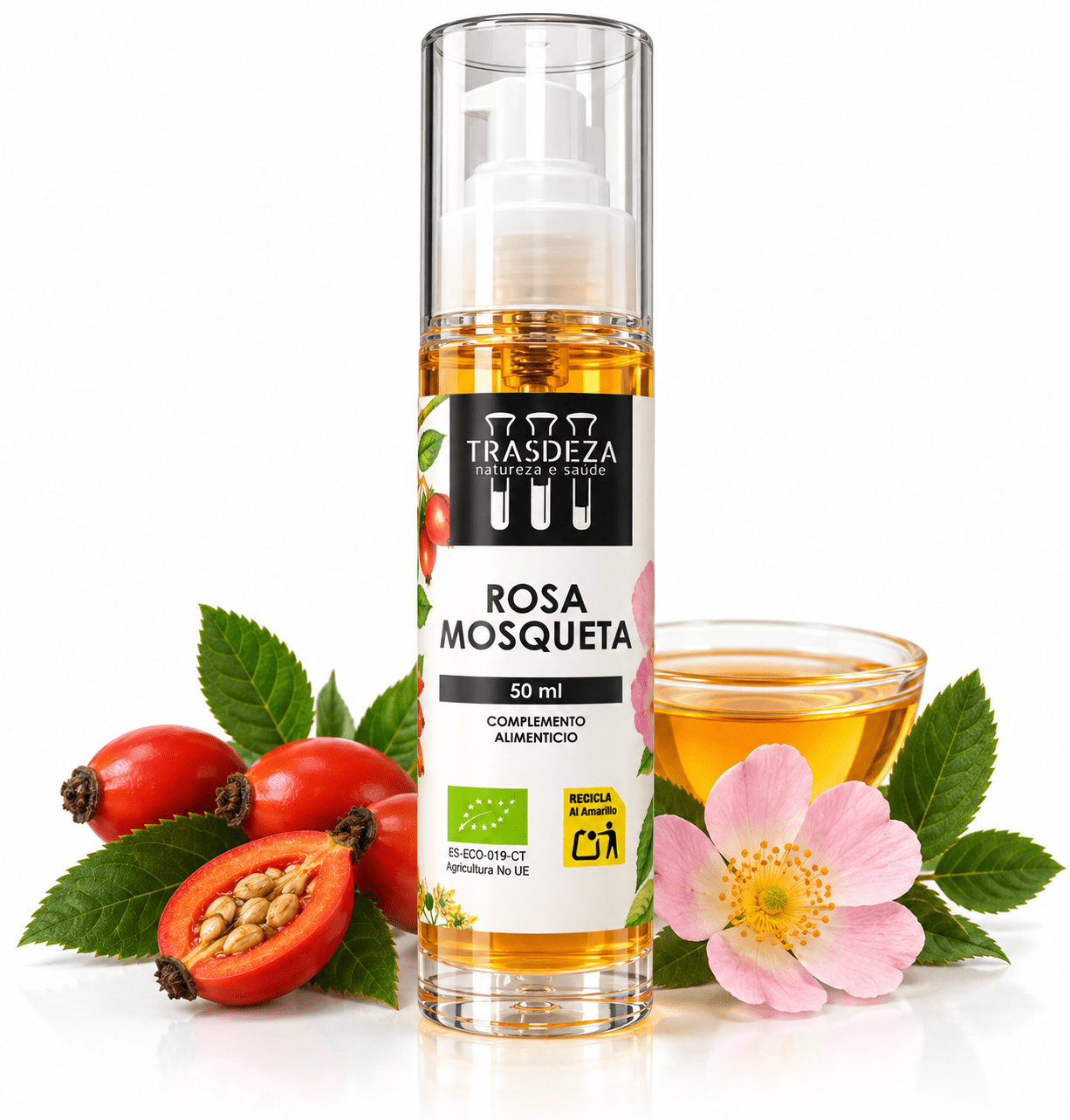 Aceite de Rosa Mosqueta BIO 100% Puro 50 ml Trasdeza