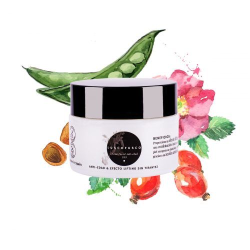 crema facial anti-edad de cosmética natural vegana