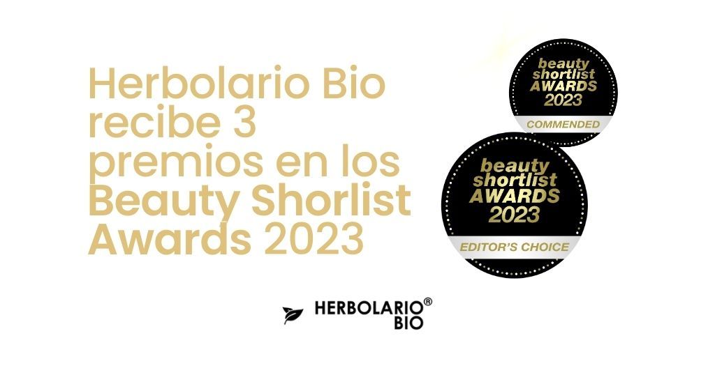 Herbolario Bio recibe 3 premios en los Beauty Shorlist Awards 2023