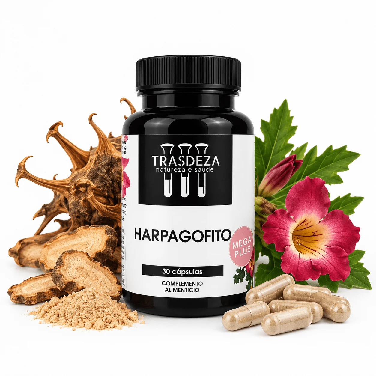 Harpagofito Megaplus - Antiinflamatorio Natural para Articulaciones - Trasdeza