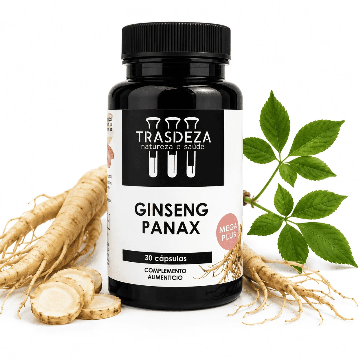 Trasdeza Ginseng Panax Megaplus - Energía, Rendimiento Mental y Sistema Inmunológico