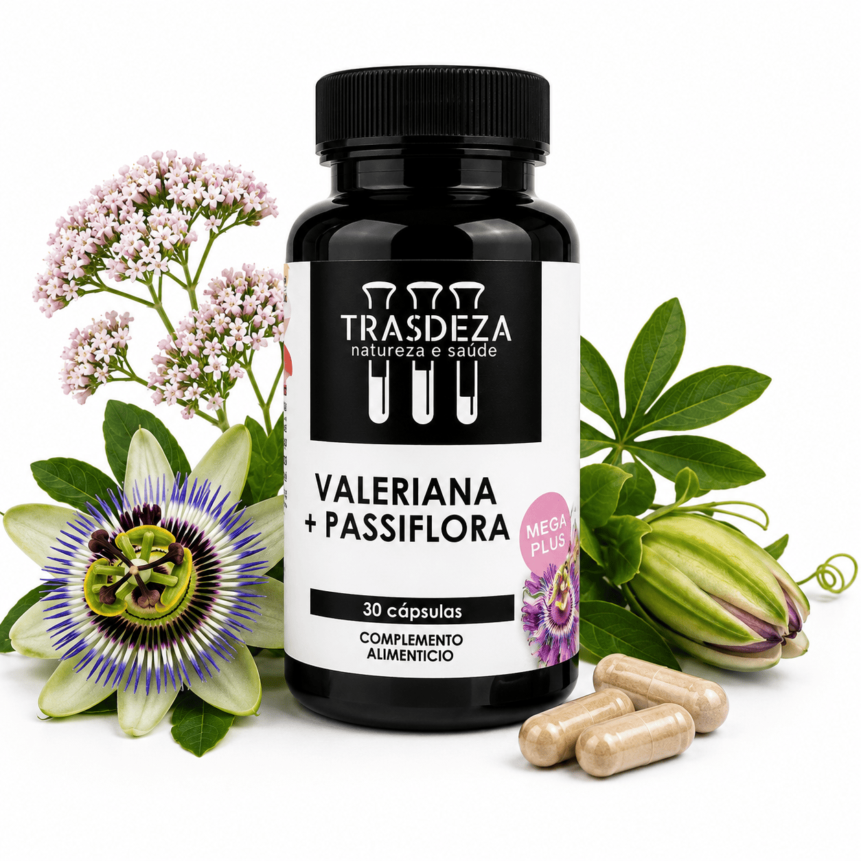 Trasdeza Valeriana y Passiflora - Relajante Natural y Sueño Reparador