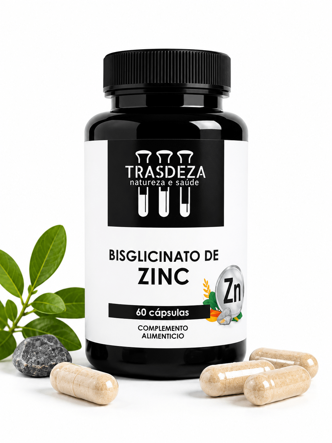 Bisglicinato de Zinc Defensas, Piel, Cabello y Testosterona Trasdeza